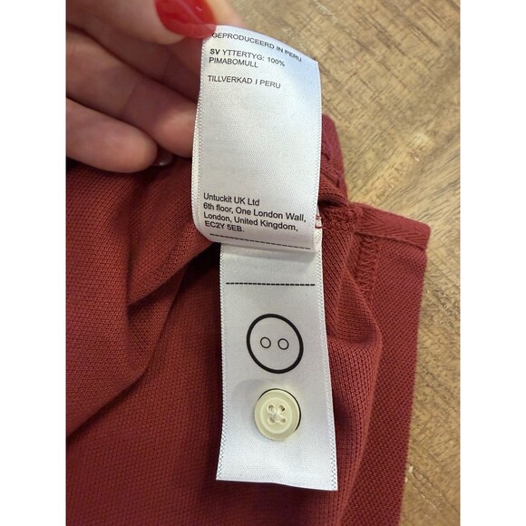 UNTUCKit Polo Shirt Men's Large 100% Cotton Gondola Style - Picture 6 of 9